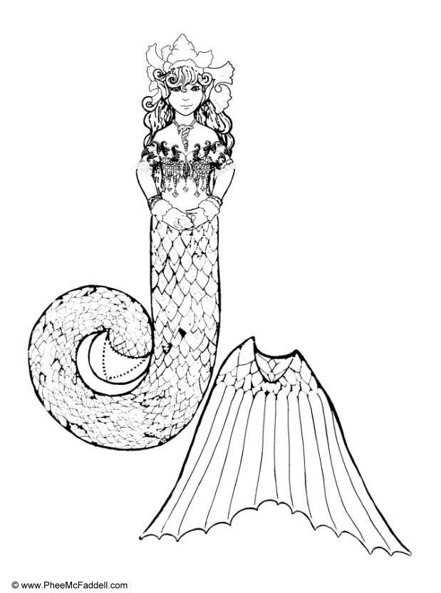 Coloriage sirA¨ne sur une chaise - partie 2