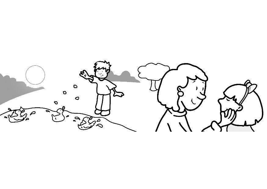 Coloriage soccuper des autres
