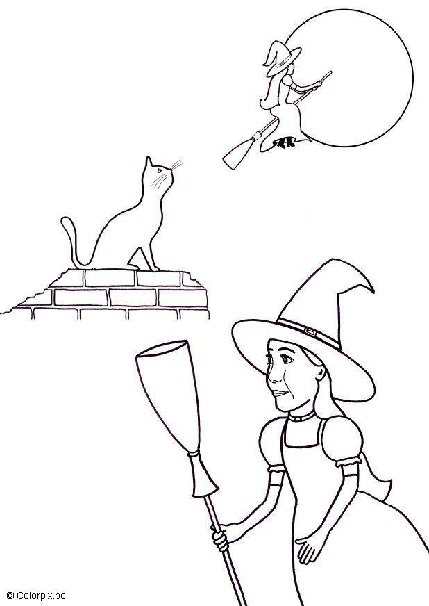Coloriage sorciA¨re
