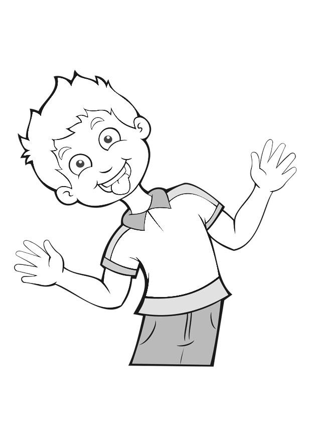 Coloriage sortir la langue