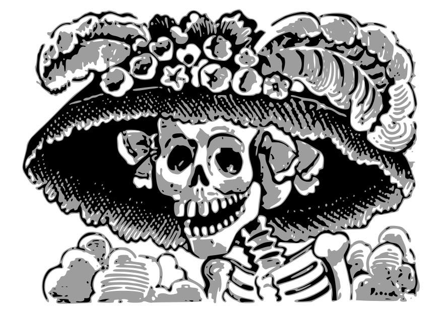 Coloriage squelette