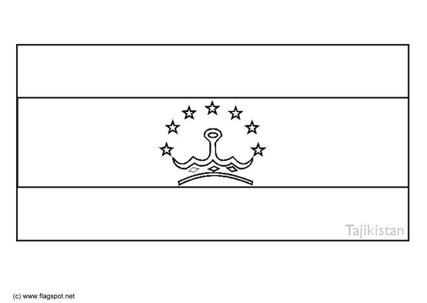 Coloriage tadjikistan