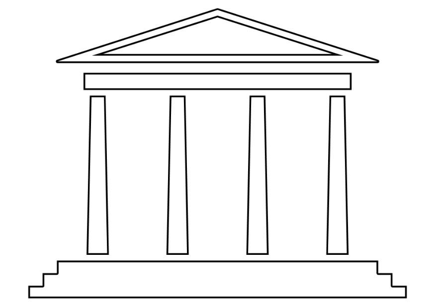 Coloriage temple