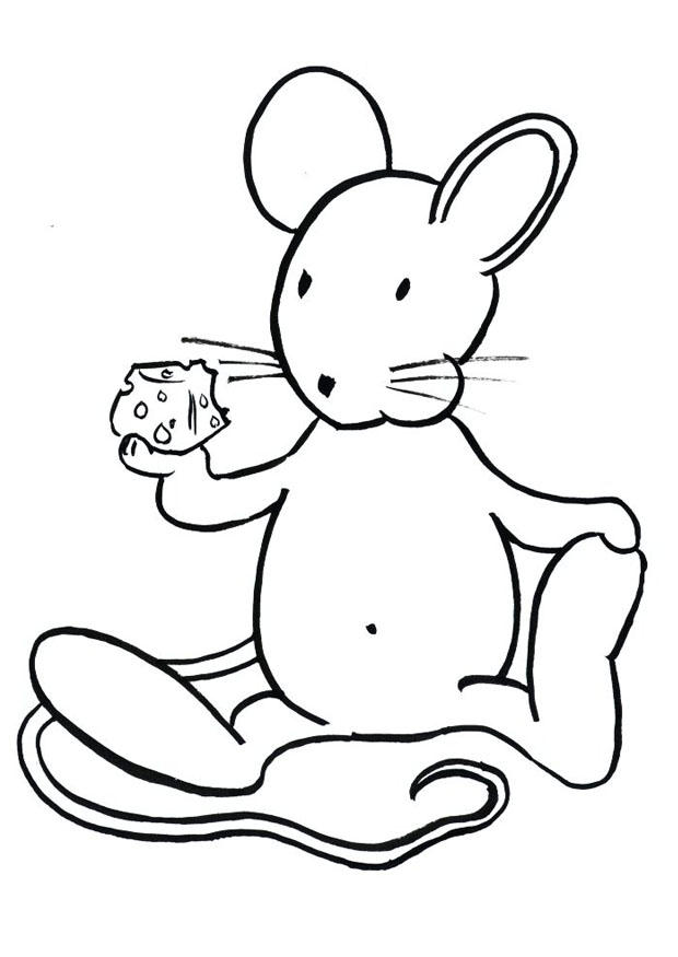 Coloriage transi, la souris