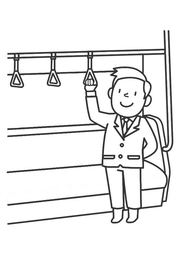 Coloriage transport en commun