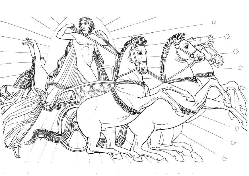 Coloriage ulysse - illustration
