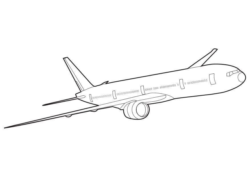 Coloriage un boeing_777