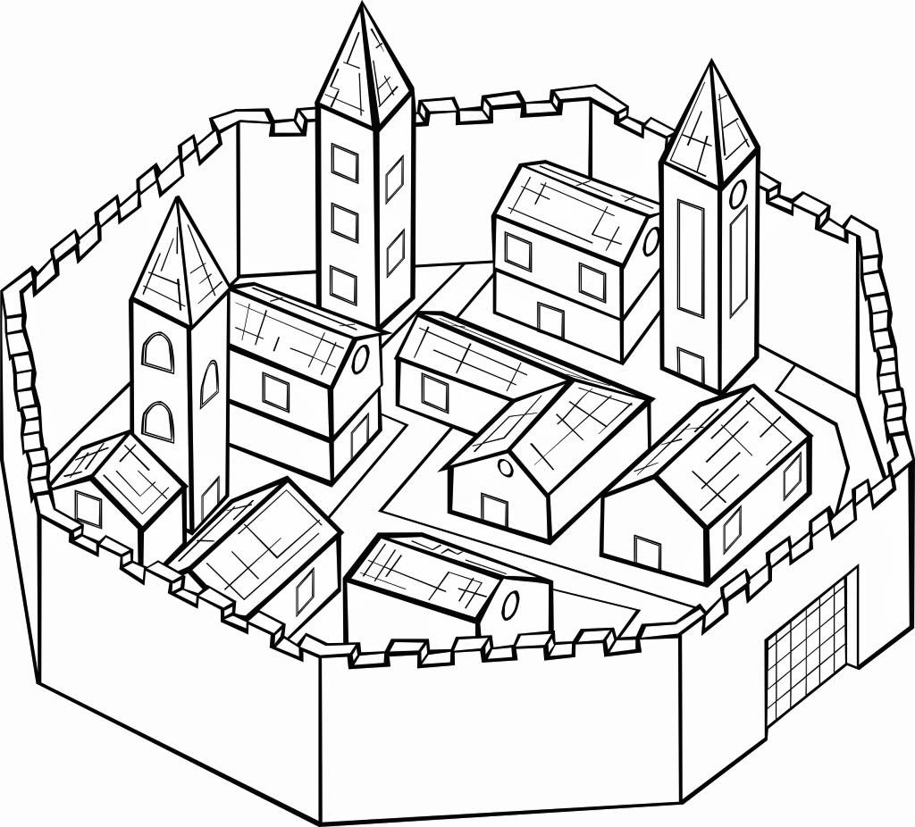 Coloriage ville murA©e