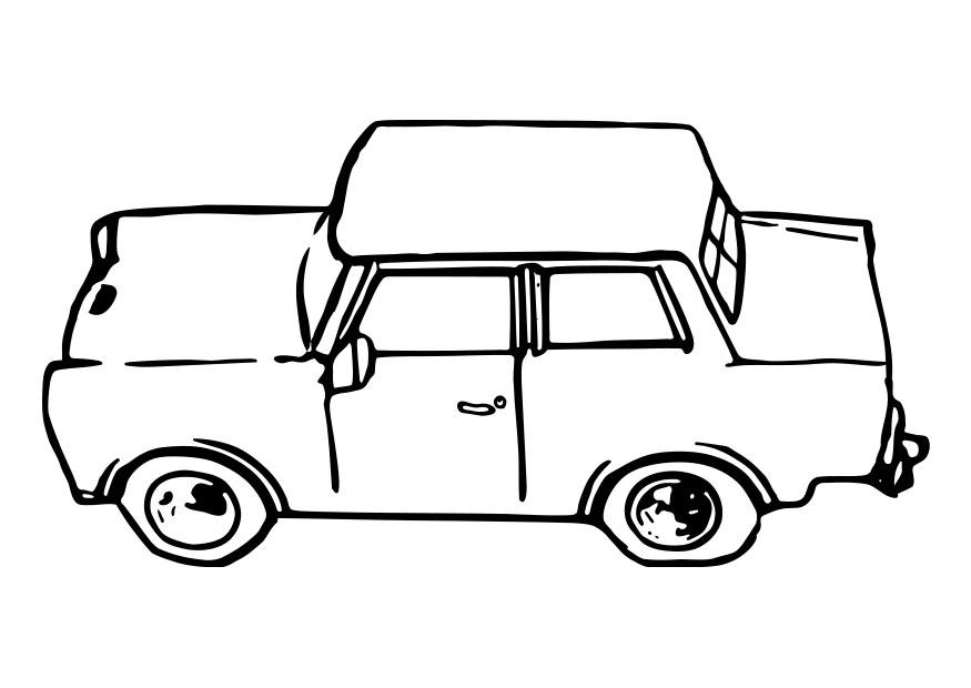 Coloriage voiture - trabant