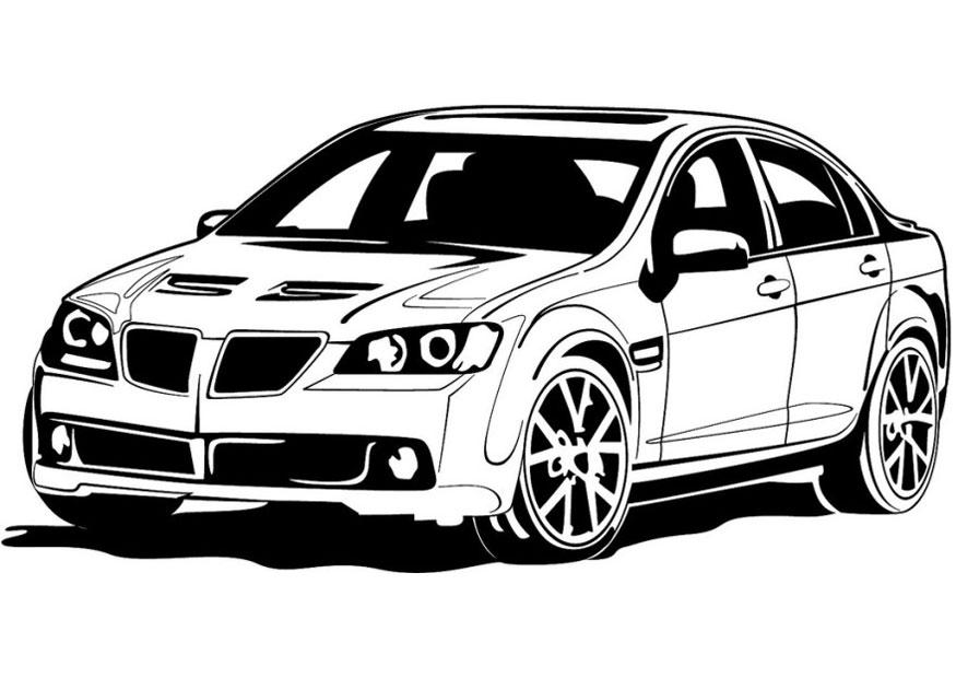 Coloriage voiture de sport