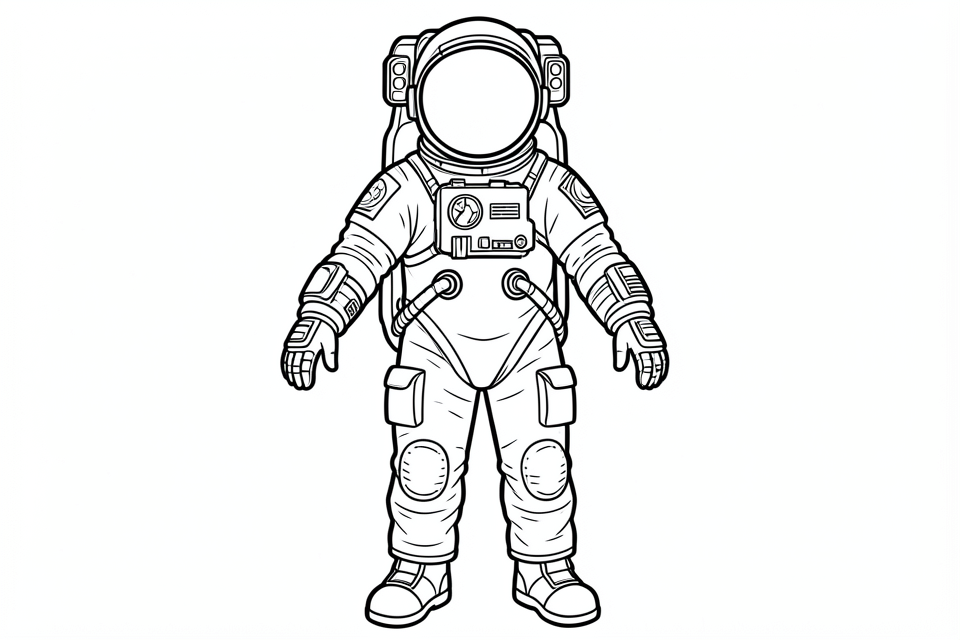combinaison spatiale pour astronaute Coloriage combinaison spatiale pour astronaute