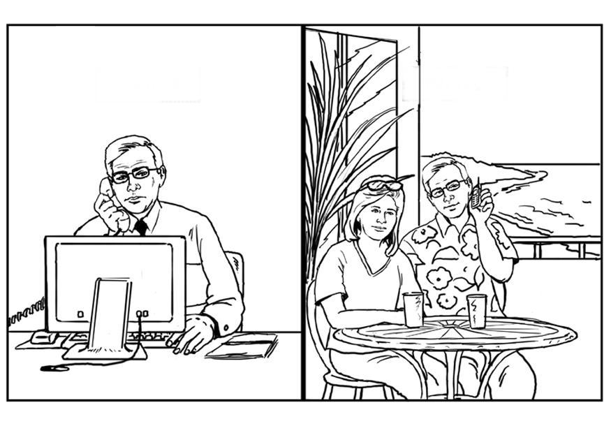 communication Coloriage communication