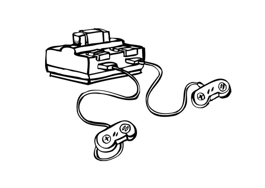 console de jeu Coloriage console de jeu