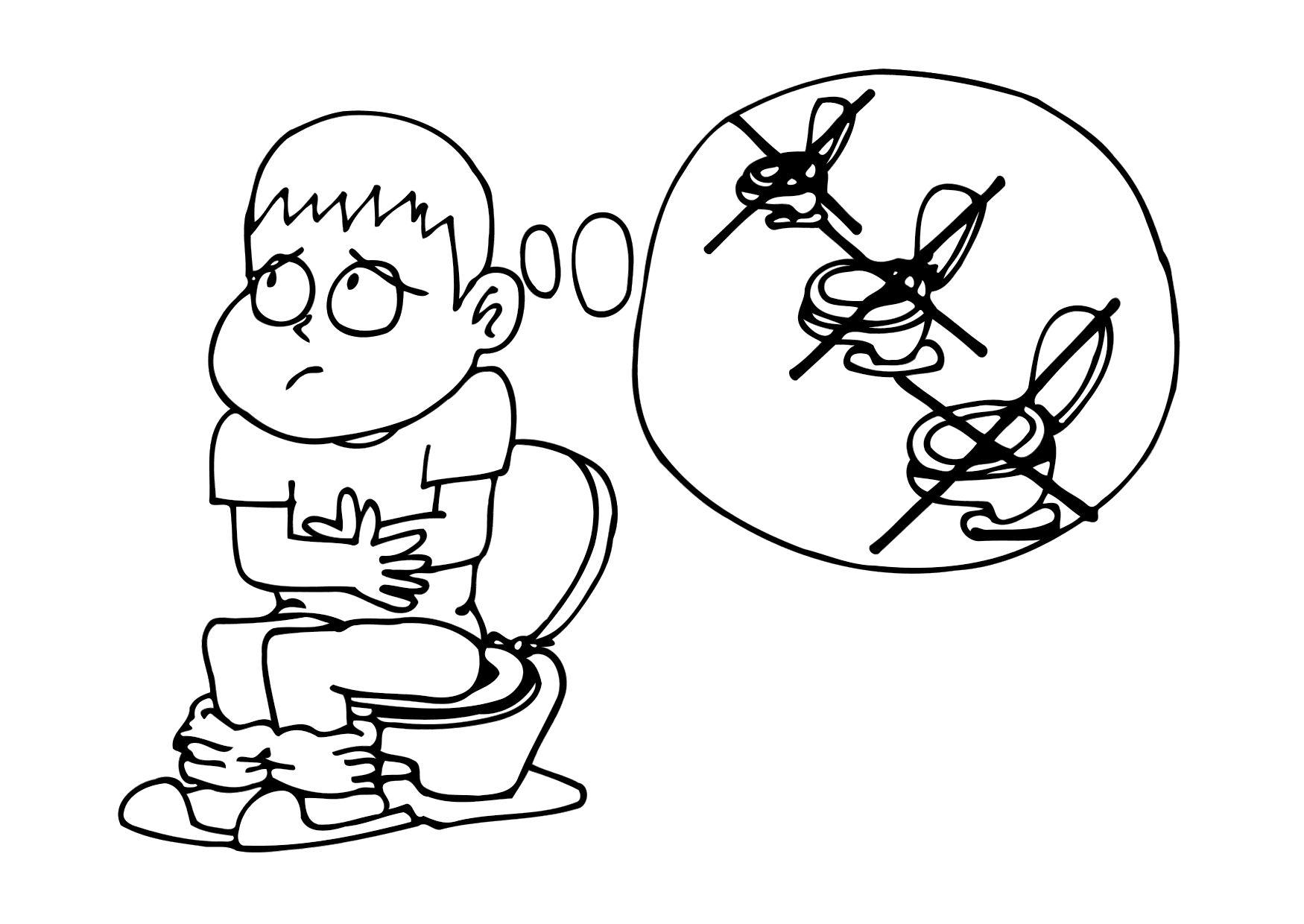 constipation Coloriage constipation