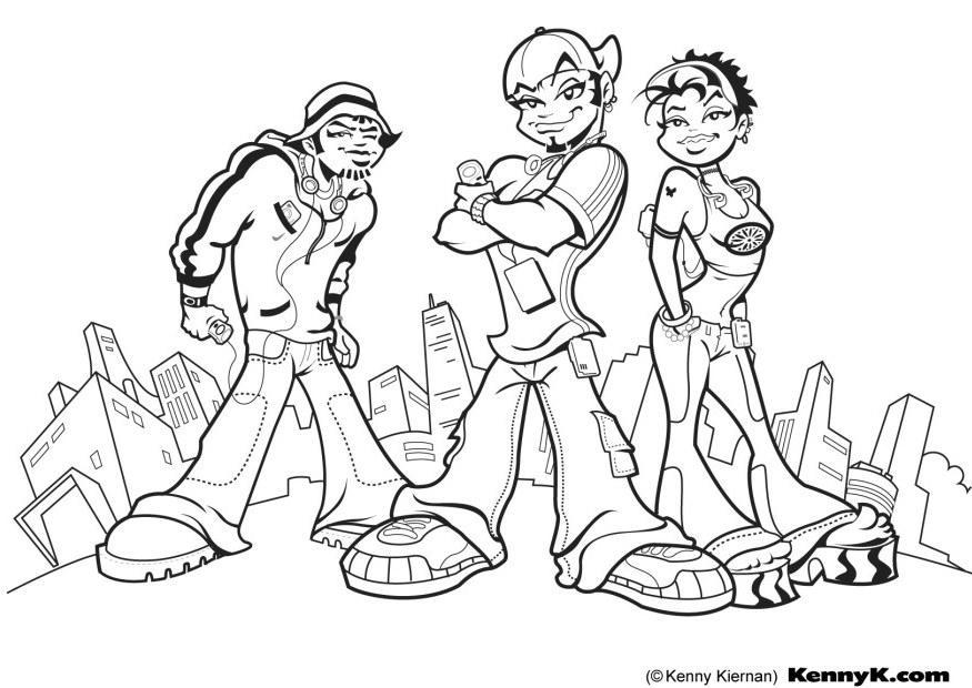 cool mp3 Coloriage cool mp3