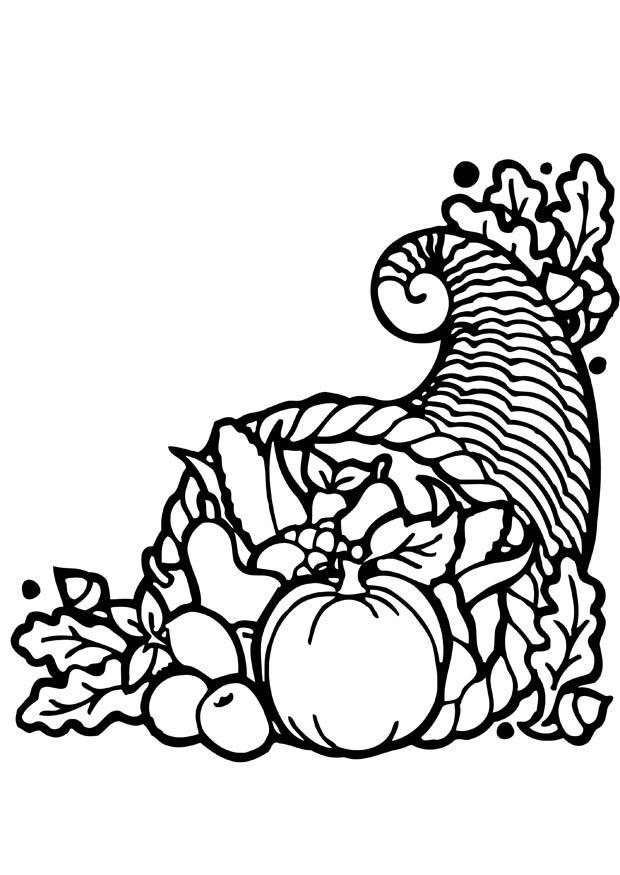 corbet de thanksgiving Coloriage corbet de thanksgiving