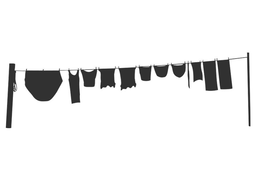 corde A linge Coloriage corde A linge