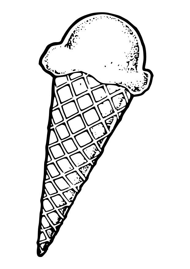 cornet de glace Coloriage cornet de glace