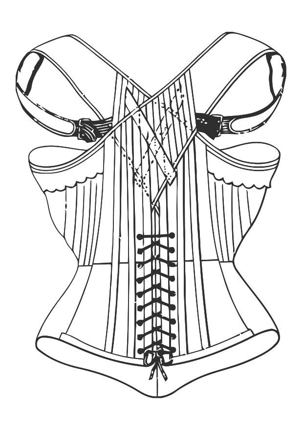 corset Coloriage corset