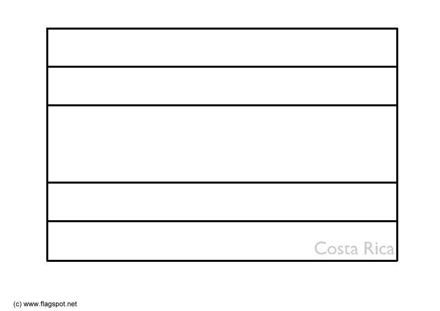 costa rica Coloriage costa rica