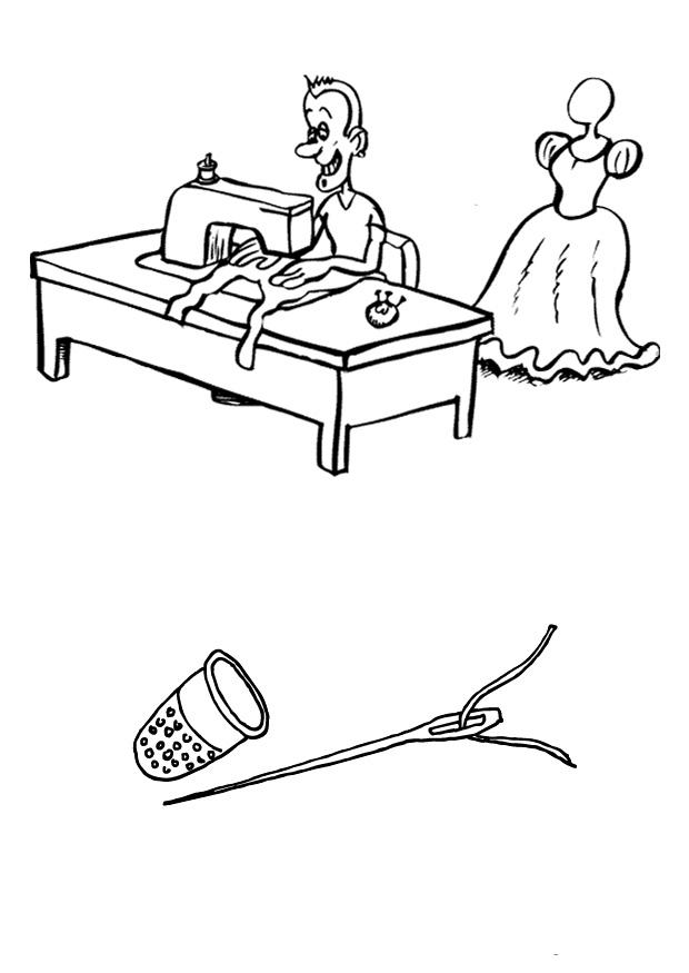 faire des vAªtements Coloriage faire des vAªtements