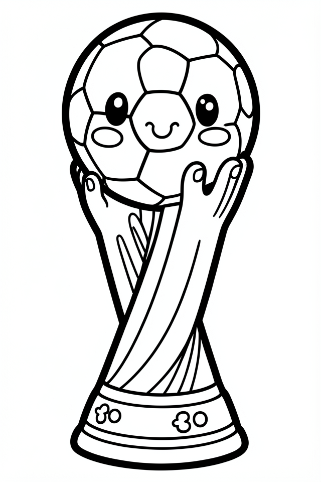 coupe du monde de football Coloriage coupe du monde de football