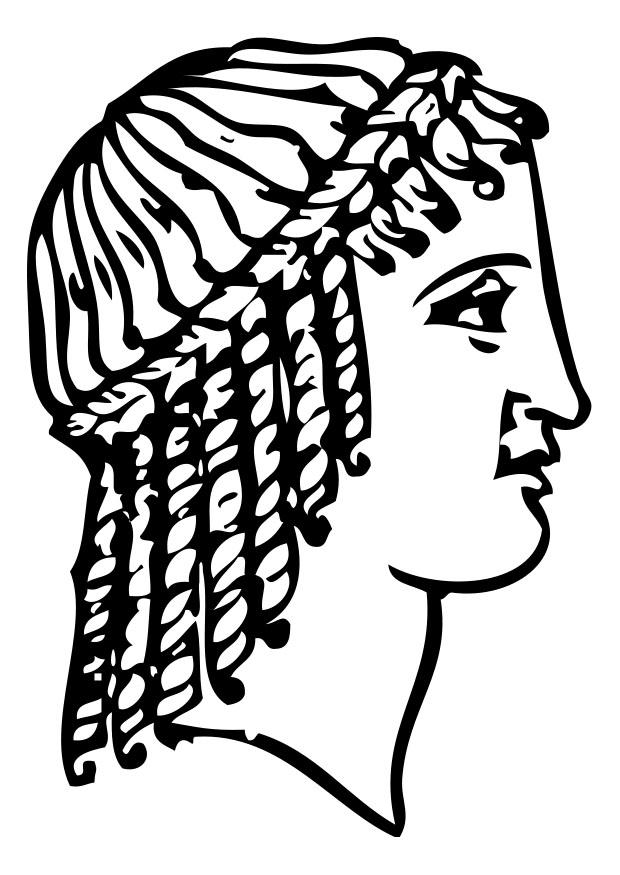 coupe grecque Coloriage coupe grecque