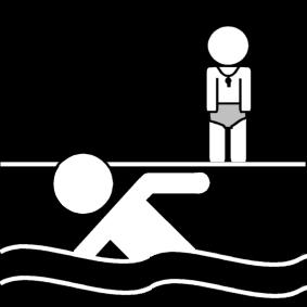 cours de natation Coloriage cours de natation