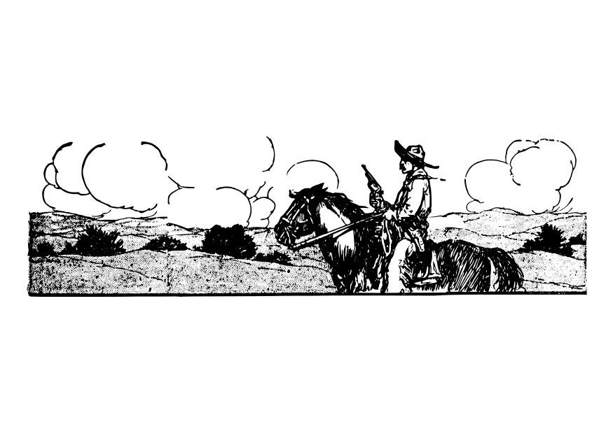 cow-boy Coloriage cow-boy