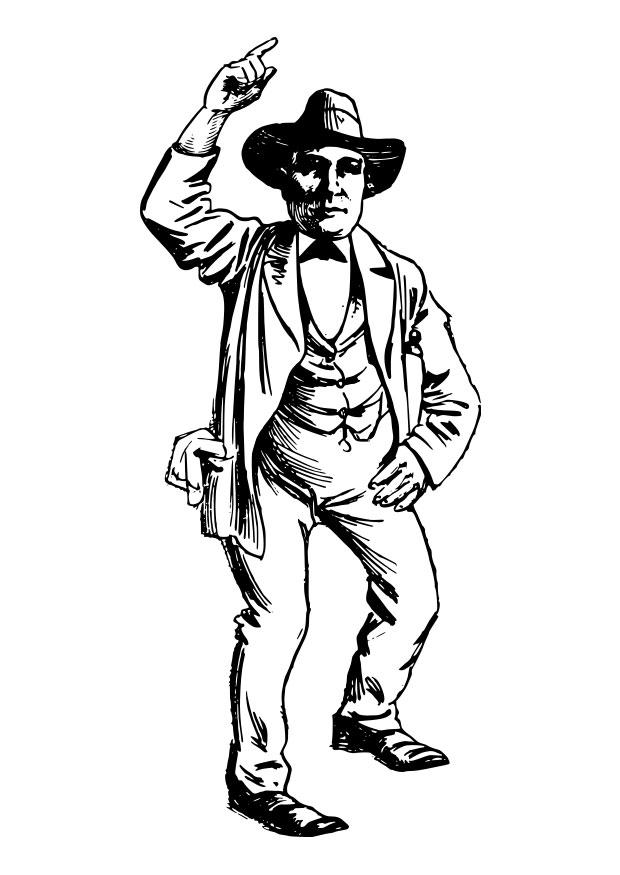 cow-boy Coloriage cow-boy