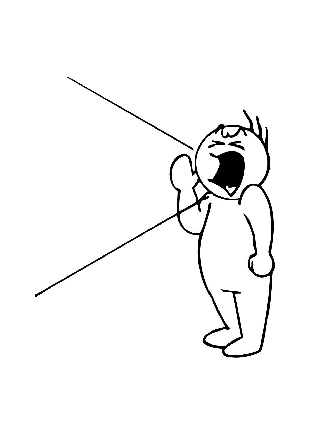 crier Coloriage crier