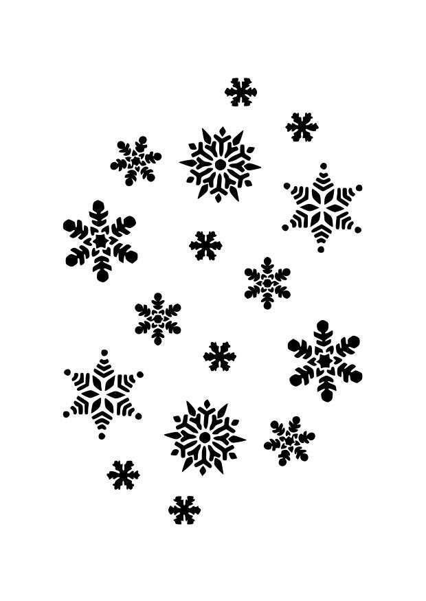 cristaux de glace Coloriage cristaux de glace