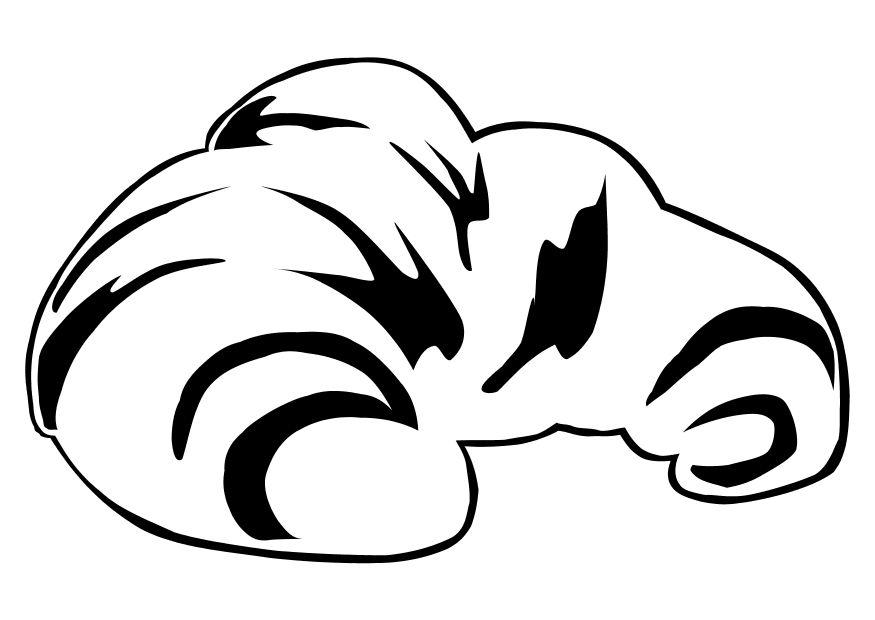 croissant Coloriage croissant