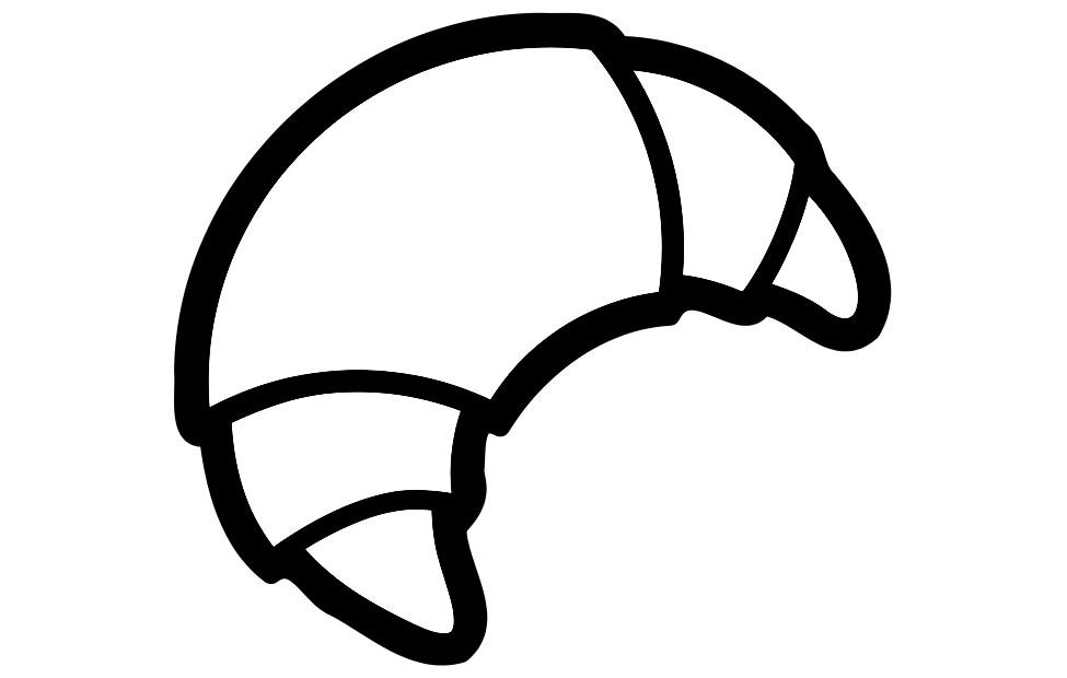 croissant Coloriage croissant