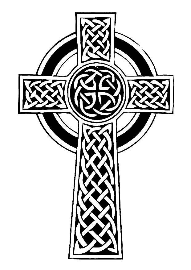 crucifix celtique Coloriage crucifix celtique