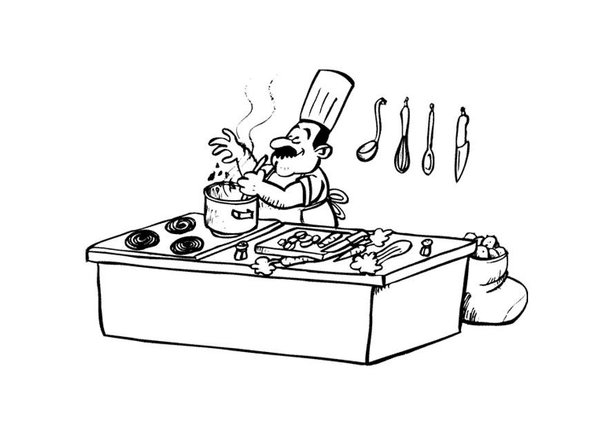 cuisinier Coloriage cuisinier