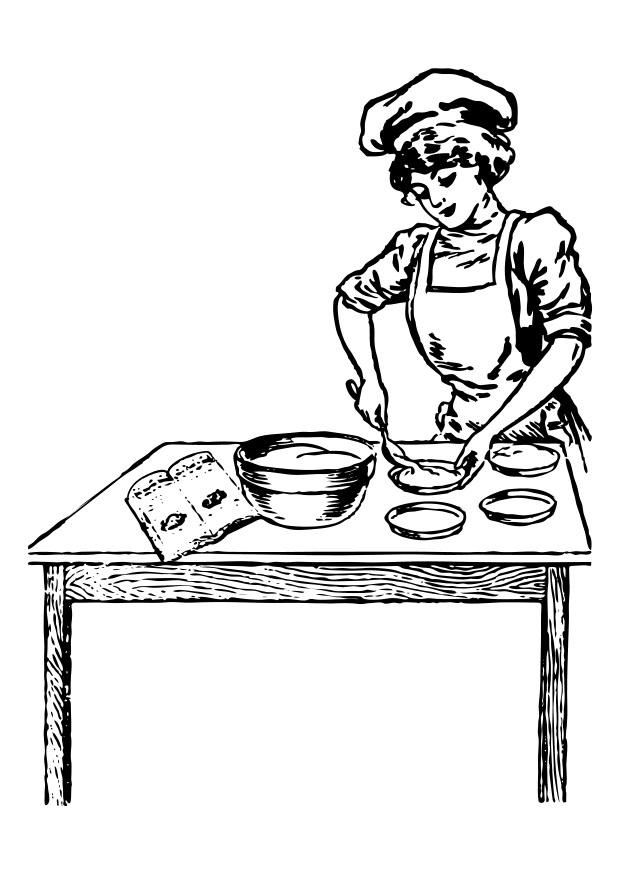 cuisiniA¨re Coloriage cuisiniA¨re