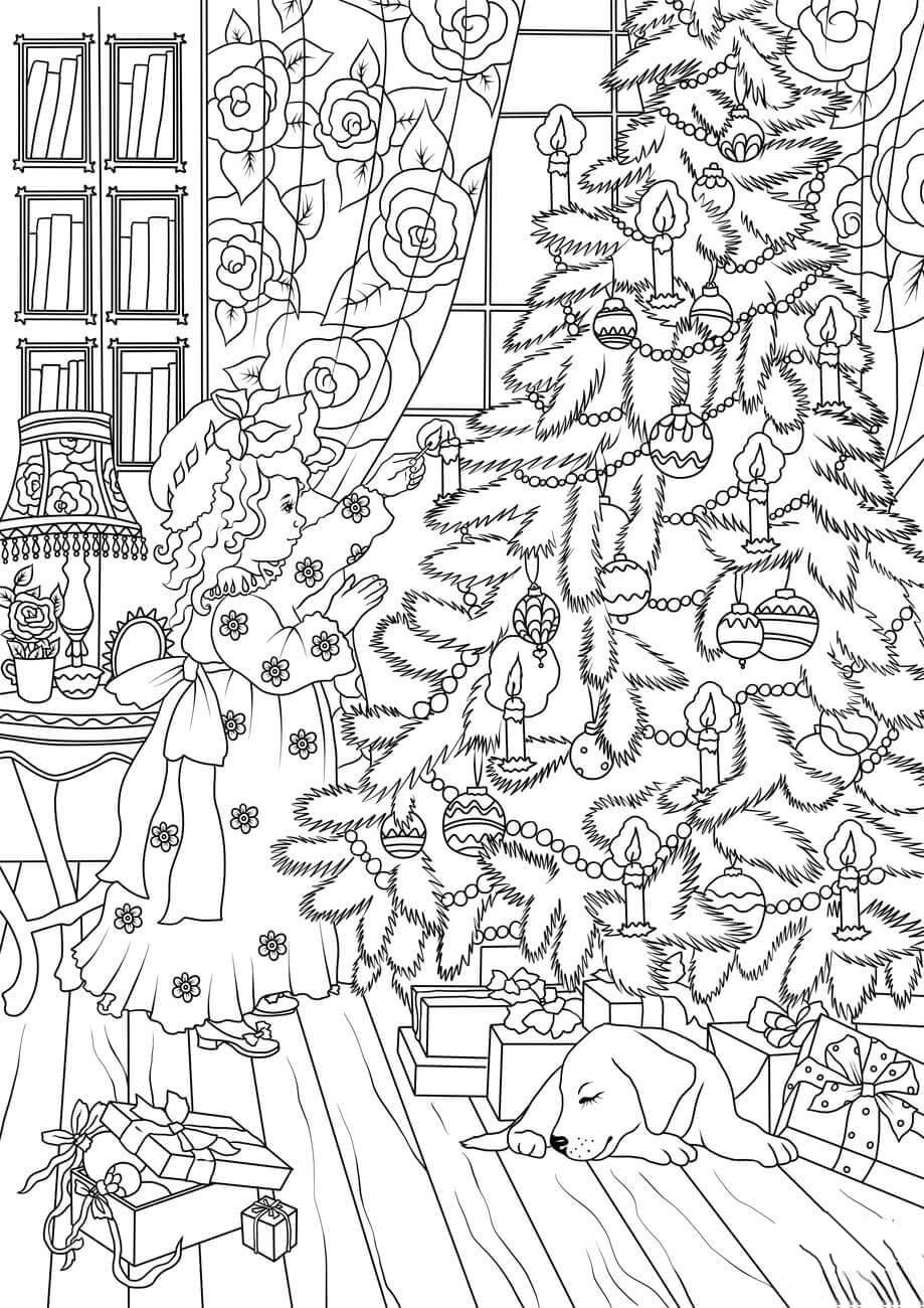 dA©corer le sapin de noA«l Coloriage dA©corer le sapin de noA«l