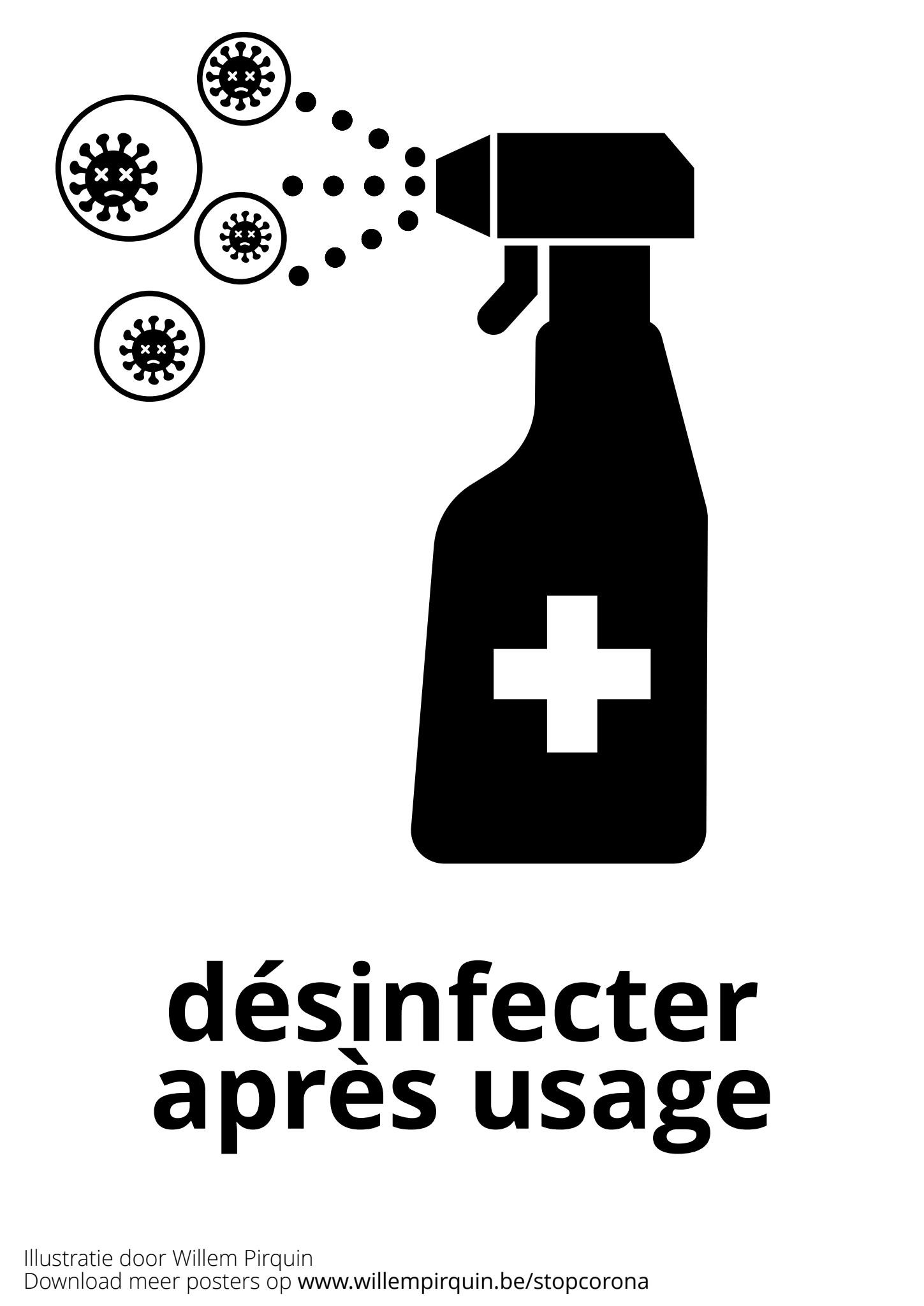 dA©sinfecter aprA¨s utilisation Coloriage dA©sinfecter aprA¨s utilisation