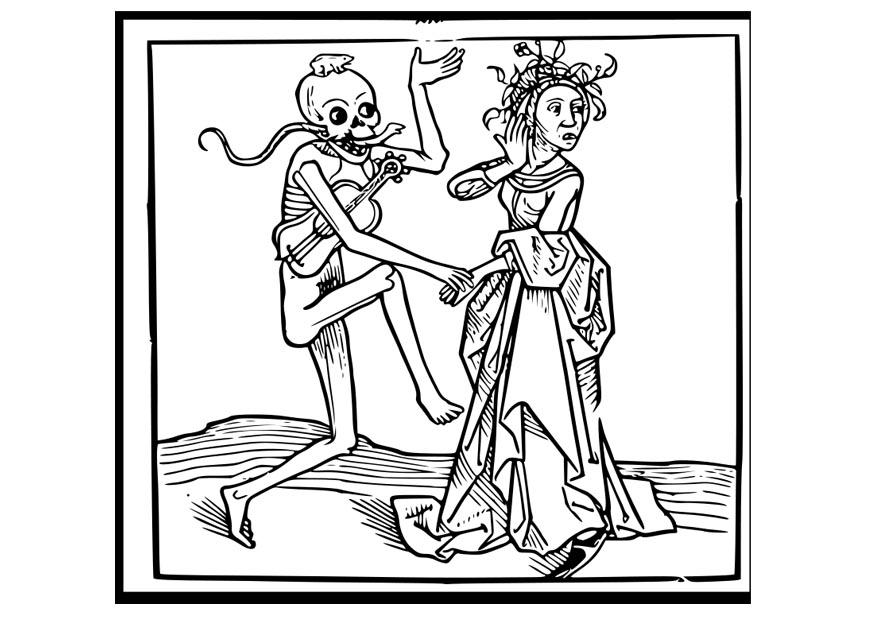 dancer avec la mort Coloriage dancer avec la mort