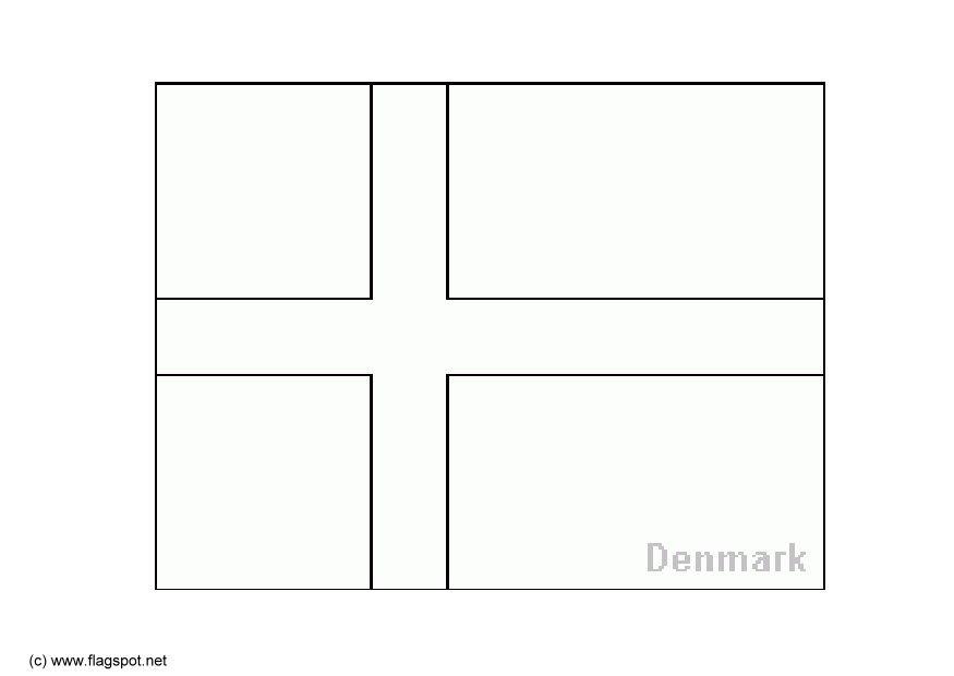danemark Coloriage danemark