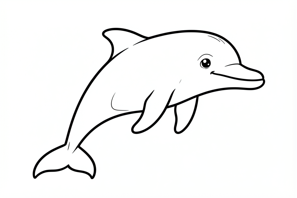 Coloriage dauphin