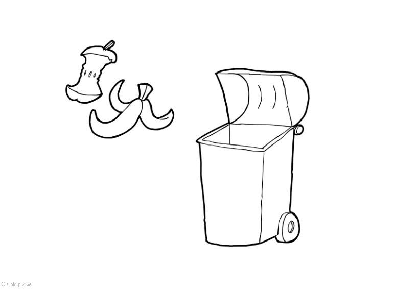 dA©chets biodA©gradables Coloriage dA©chets biodA©gradables