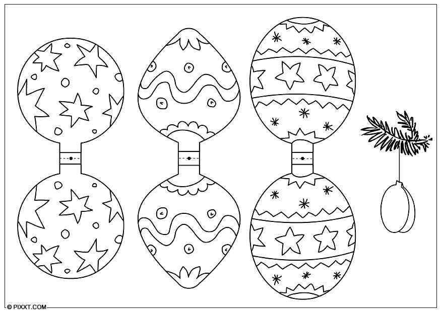 dA©coration de noA«l Coloriage dA©coration de noA«l