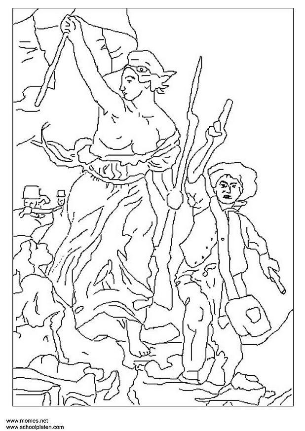 delacroix Coloriage delacroix