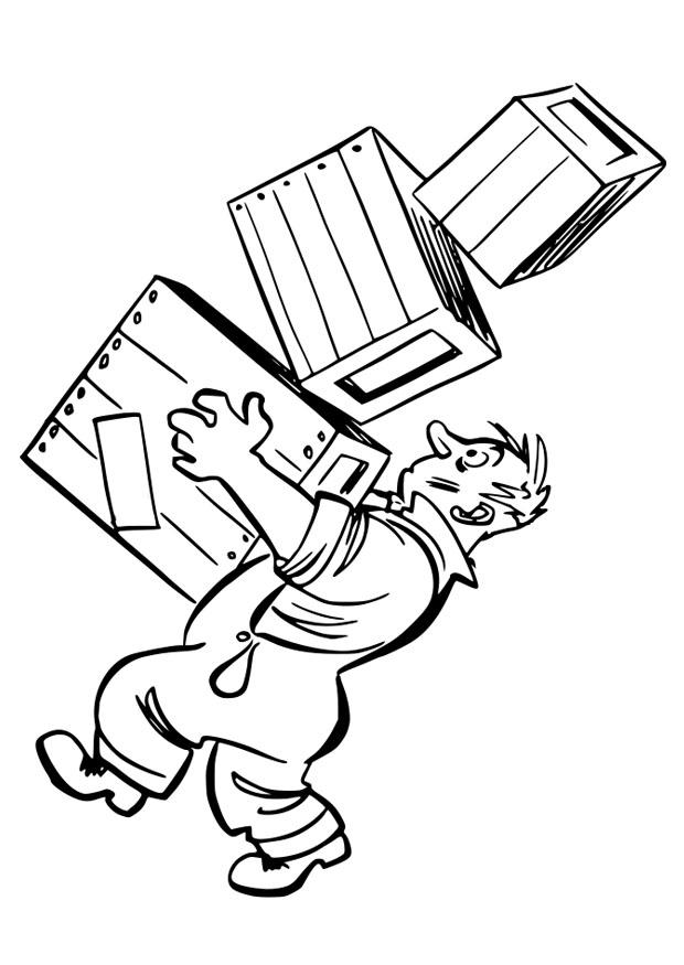 dA©mA©nageur Coloriage dA©mA©nageur