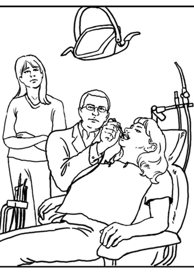 dentiste Coloriage dentiste