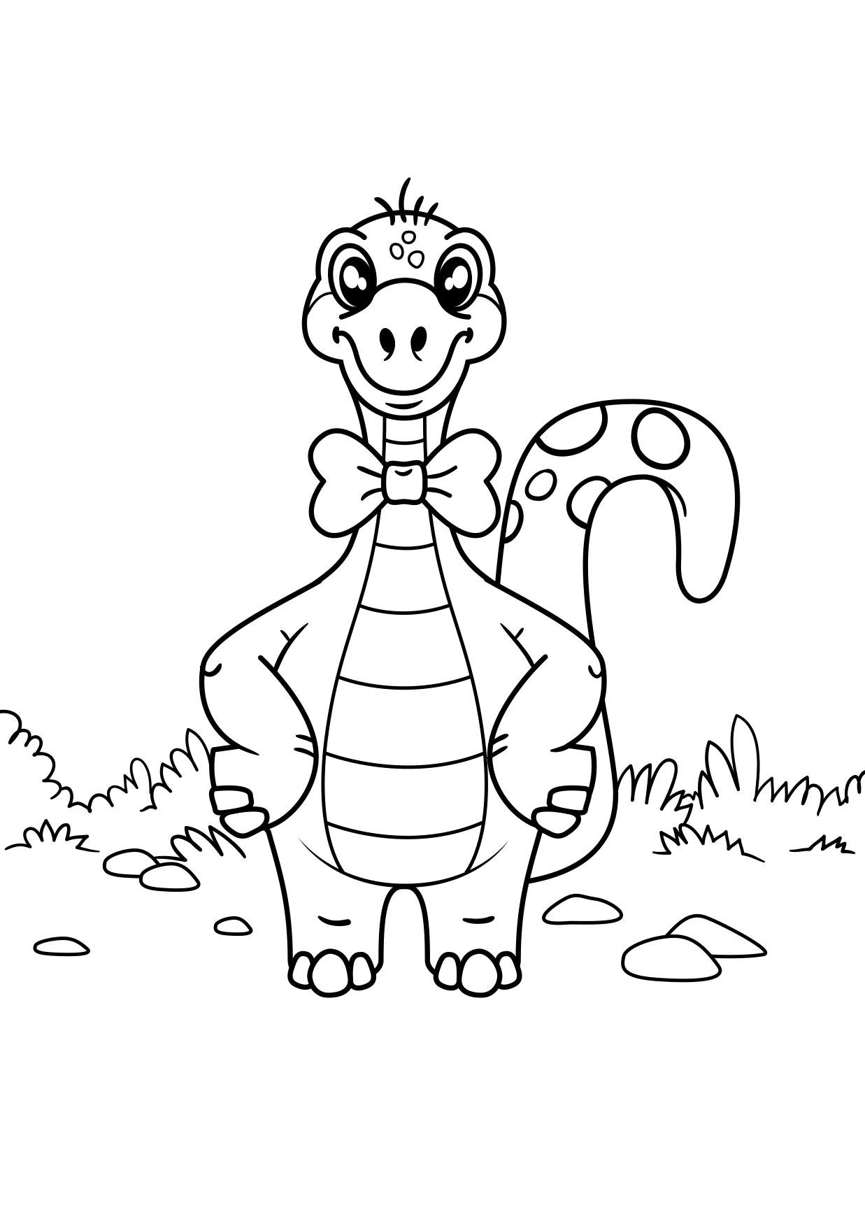 dinosaure avec arc Coloriage dinosaure avec arc
