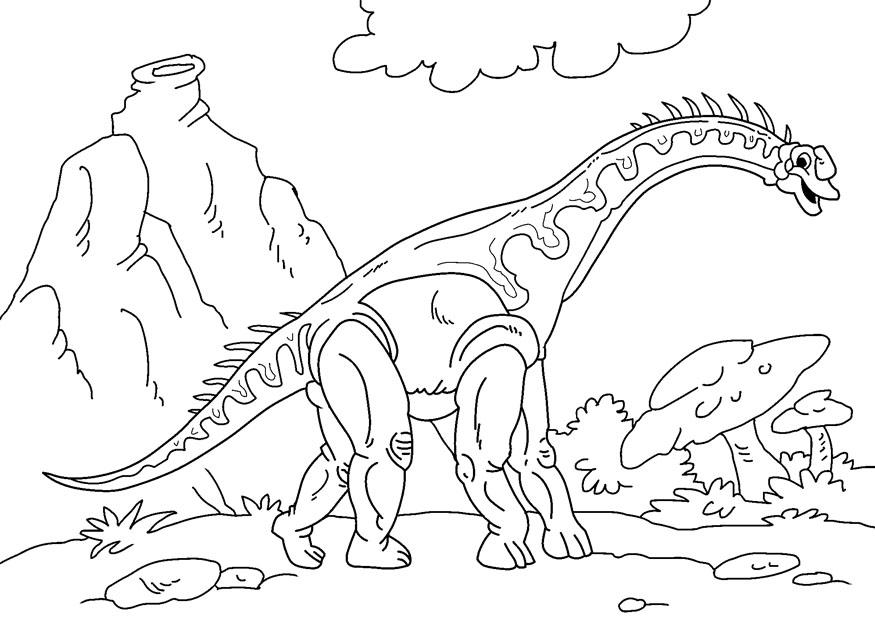 dinosaure - diplodocus Coloriage dinosaure - diplodocus