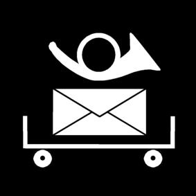 distribution du courrier Coloriage distribution du courrier